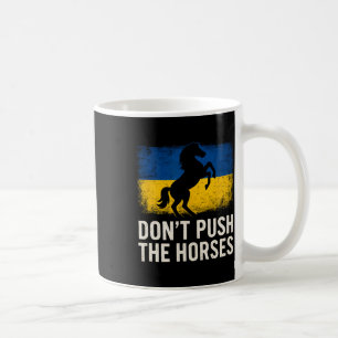 Duw de paarden niet - Oekraïense vlag onverschrokk Koffiemok