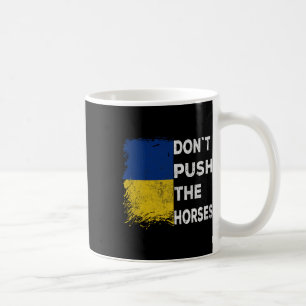 Duw de paarden niet Oekraïne Vlag 1  Koffiemok