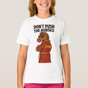 Duw de paarden niet t-shirt