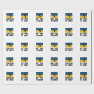 Duw de paarden niet Vintage paard Cadeaupapier