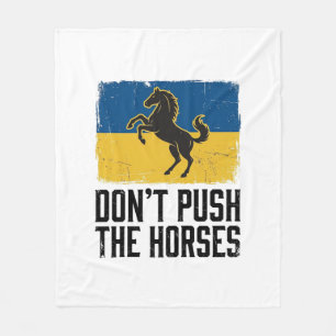 Duw de paarden niet Vintage paard Fleece Deken