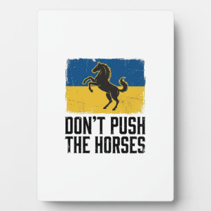 Duw de paarden niet Vintage paard Fotoplaat