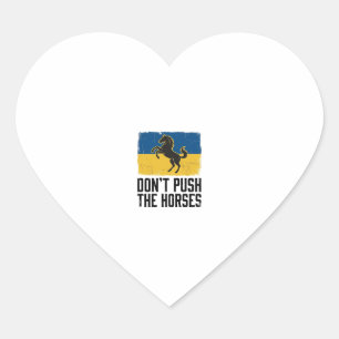 Duw de paarden niet Vintage paard Hart Sticker