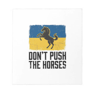 Duw de paarden niet Vintage paard Notitieblok