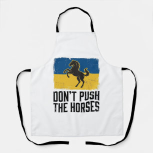 Duw de paarden niet Vintage paard Schort