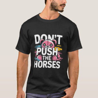 Duw de paarden Teddy grafisch leuk niet T-shirt