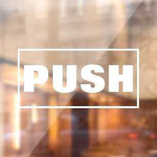 Duw deurteken, raamsticker