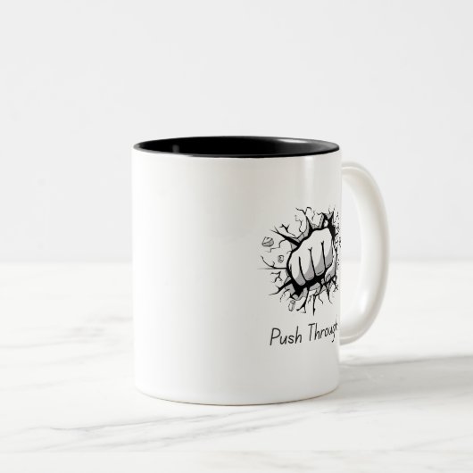 Duw door Inspirerend Mok (Voorkant rechts)