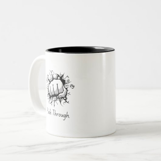 Duw door Inspirerend Mok (Voorkant links)