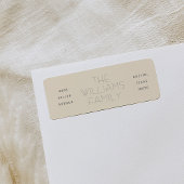 Duw drie Kolom Moderne Etiketten van het Adres van