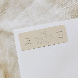 Duw drie Kolom Moderne Etiketten van het Adres van