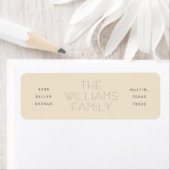 Duw drie Kolom Moderne Etiketten van het Adres van (Insitu)