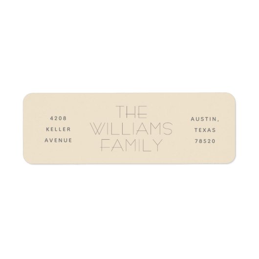 Duw drie Kolom Moderne Etiketten van het Adres van (Voorkant)