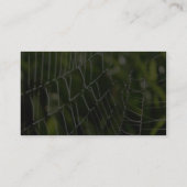 Duw- en spiraatwebben visitekaartje (Achterkant)