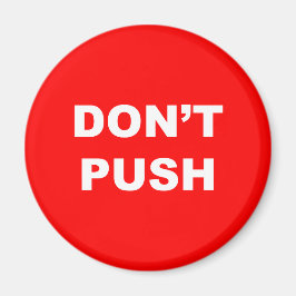 DUW GEEN rode Button magneet