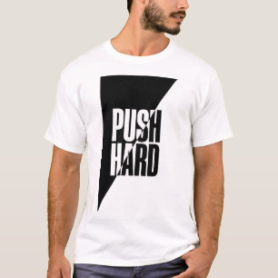 DUW HARD. T-SHIRT MET GEDRUKTE TEKST