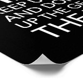 Duw Harder - Motivatie Succes Poster (Hoek)