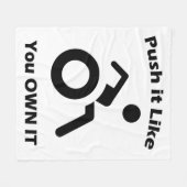 Duw het zoals u het EIGEN met Wheelstoel Fleece Deken (Voorkant (Horizontaal))