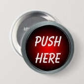 Duw hier in Pijn Ronde Button 7,6 Cm (Voorkant /achterkant)