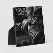 Duw je geest en lichaam - Workout Motivatie Fotoplaat (Voorkant)