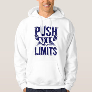 Duw Je Grenzen Hoge Energie Gym Motivatie Kunst Hoodie
