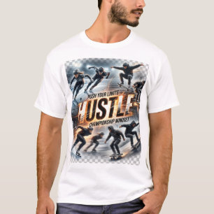 Duw je grenzen   HUSTLE   Kampioensmentaliteit   T-shirt