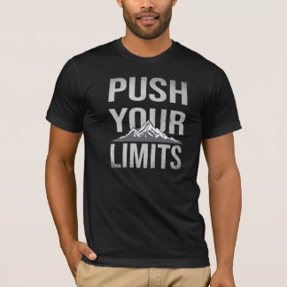 Duw je grenzen, Motiverende typografie T-shirt