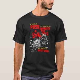 Duw je in Zombies om Basset Hound Funny Dog te red T-shirt