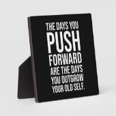 Duw jezelf, Gym, drukte, succes Motivatie Fotoplaat (Voorkant)