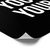 Duw jezelf, Gym, drukte, succes Motivatie Poster (Hoek)