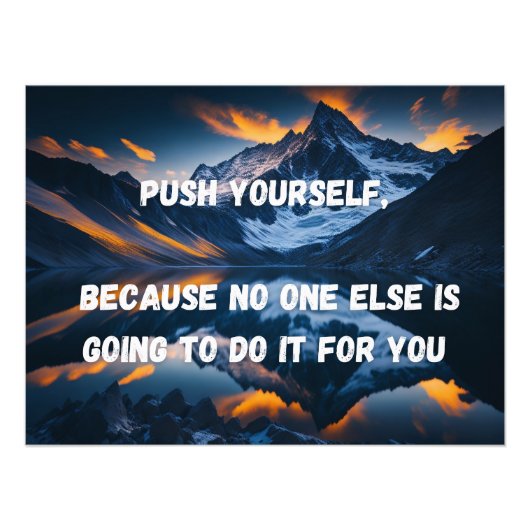 Duw jezelf, Motivatie Poster (Voorkant)