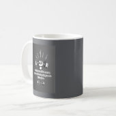 "Duw jezelf naar succes" Koffiemok (Voorkant links)