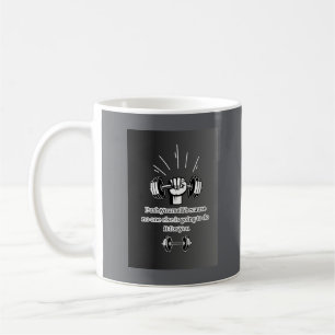 "Duw jezelf naar succes" Koffiemok