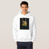 Duw jezelf naar succes - Motivatie quote Hoodie (Voorkant volledig)