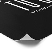 Duw jezelf om geweldig te zijn | Motivatie prijsop Poster (Hoek)