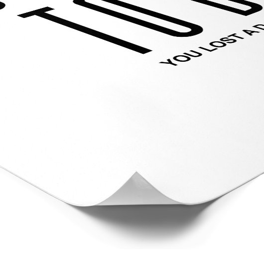 Duw jezelf om geweldig te zijn | Motivatie prijsop Poster (Hoek)