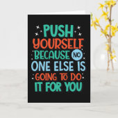Duw jezelf omdat niemand anders iets gaat doen kaart (Gele Bloem)