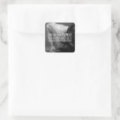 Duw jezelf - Workout Motivatie Vierkante Sticker (Tas)