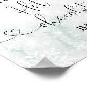 Duw kerstarm omhoog bij de warme chocoladebar poster (Hoek)