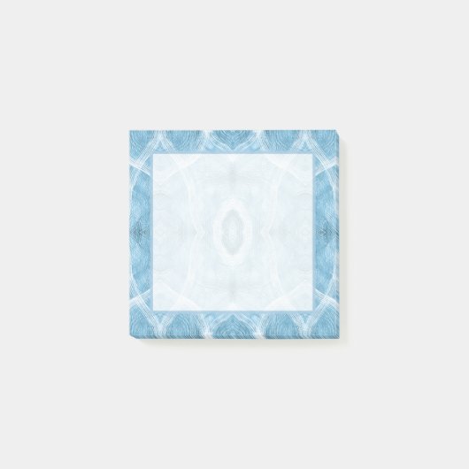 Duw Licht Blauw Abstract Waterverf Kunst Post-it® Notes (Voorkant)