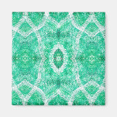 Duw Licht Groen Abstract Aquarel Kunst Magneet (Voorkant)