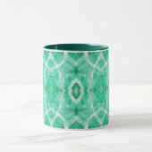 Duw Licht Groen Abstract Aquarel Kunst Mok (Midden)