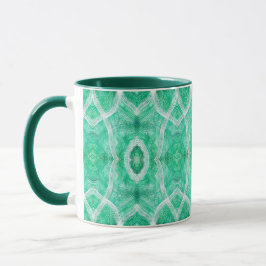 Duw Licht Groen Abstract Aquarel Kunst Mok