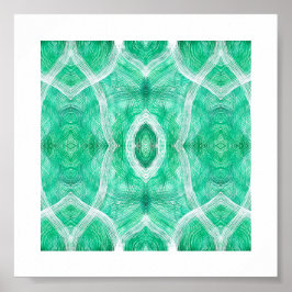 Duw Licht Groen Abstract Waterverf Kunst Poster