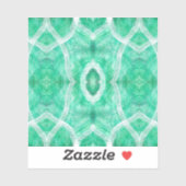 Duw Lichtgroene Abstracte Aquarel Kunst Sticker (Vel)