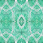 Duw Lichtgroene Abstracte Aquarel Kunst Sticker (Voorkant)