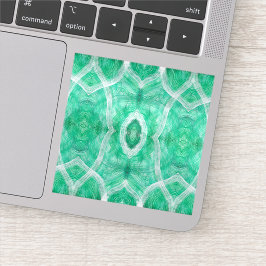 Duw Lichtgroene Abstracte Aquarel Kunst Sticker