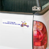 Duw me niet - Bumpersticker (Op Truck)