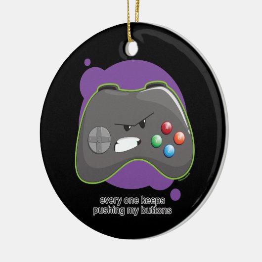 Duw mijn Buttonnen Keramisch Ornament (Links)