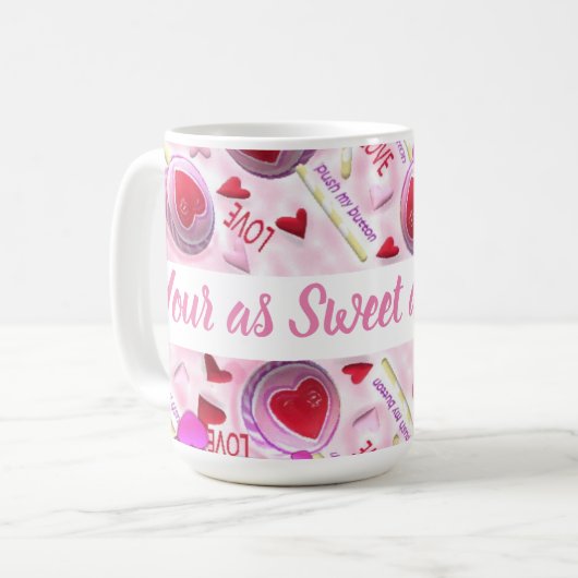 Duw mijn Buttonnen Koffiemok (Voorkant links)